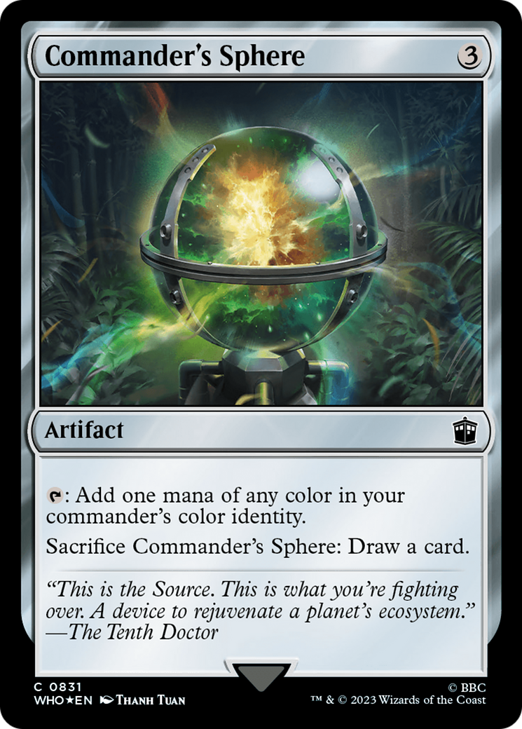 Commander's Sphere (Surge Foil) [Doctor Who] | Dumpster Cat Games