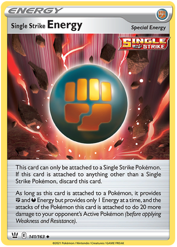 Single Strike Energy (141/163) [Sword & Shield: Battle Styles] | Dumpster Cat Games