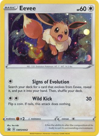 Eevee (SWSH042) [Sword & Shield: Black Star Promos] | Dumpster Cat Games