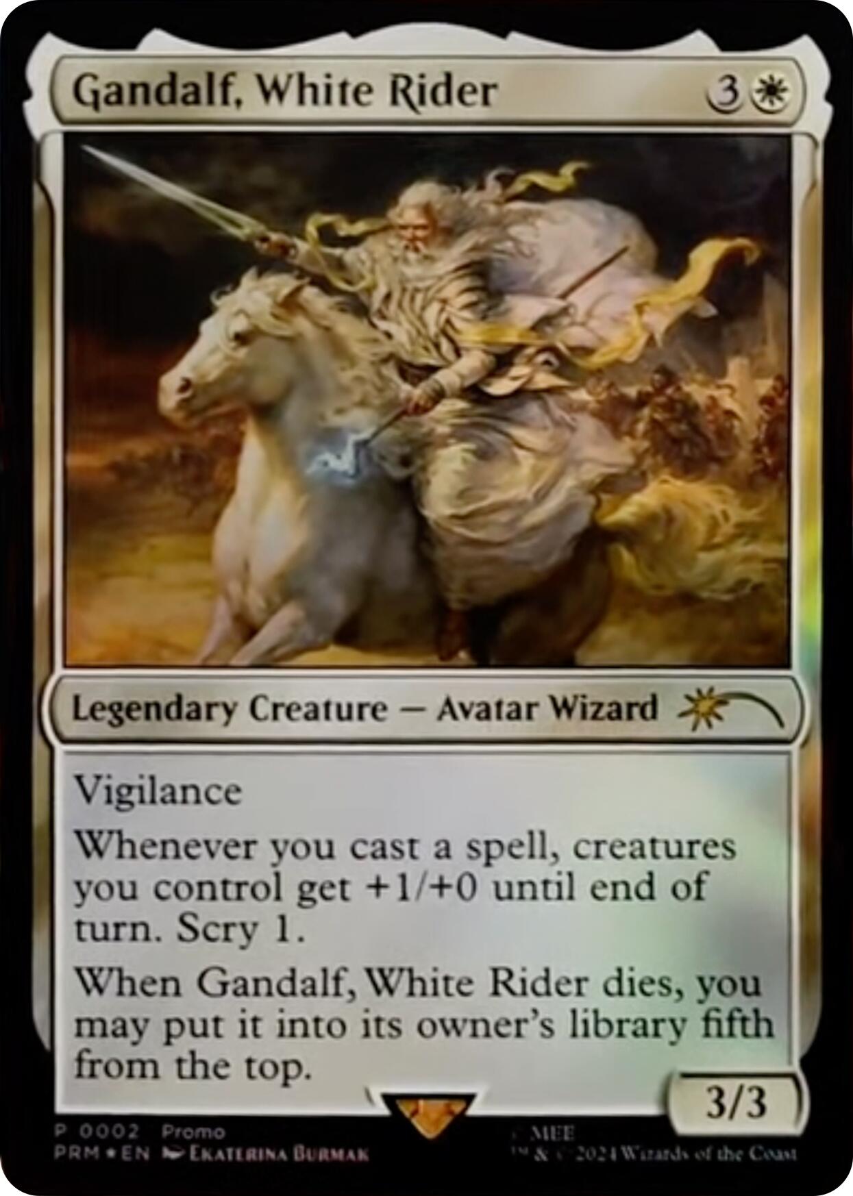 Gandalf, White Rider [Resale Promos] | Dumpster Cat Games