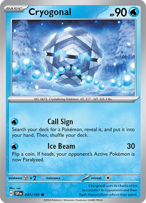 Cryogonal (047/191) [Scarlet & Violet: Surging Sparks] | Dumpster Cat Games