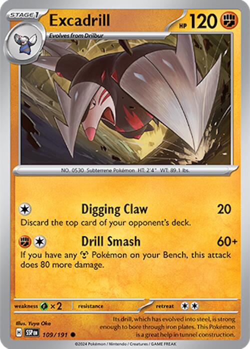Excadrill (109/191) [Scarlet & Violet: Surging Sparks] | Dumpster Cat Games