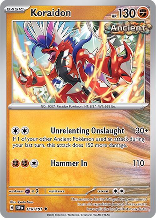 Koraidon (116/191) [Scarlet & Violet: Surging Sparks] | Dumpster Cat Games