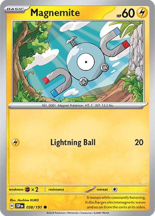 Magnemite (058/191) [Scarlet & Violet: Surging Sparks] | Dumpster Cat Games