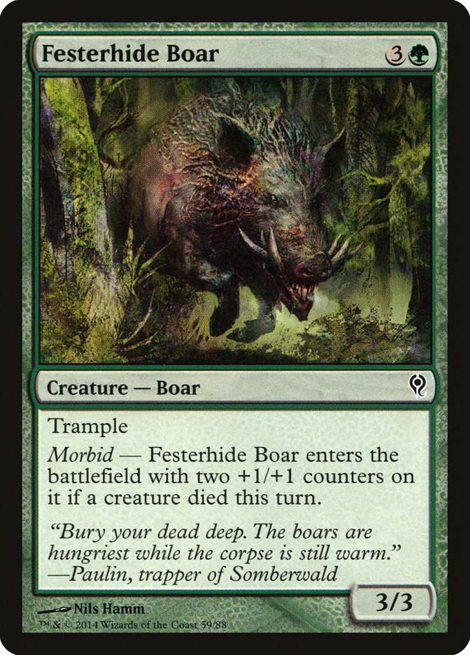 Festerhide Boar [Duel Decks: Jace vs. Vraska] | Dumpster Cat Games