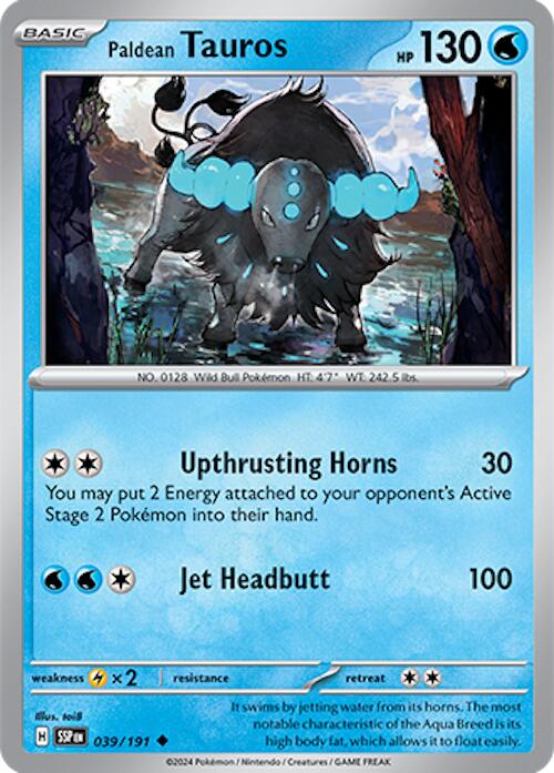 Paldean Tauros (039/191) [Scarlet & Violet: Surging Sparks] | Dumpster Cat Games
