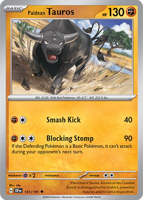 Paldean Tauros (101/191) [Scarlet & Violet: Surging Sparks] | Dumpster Cat Games