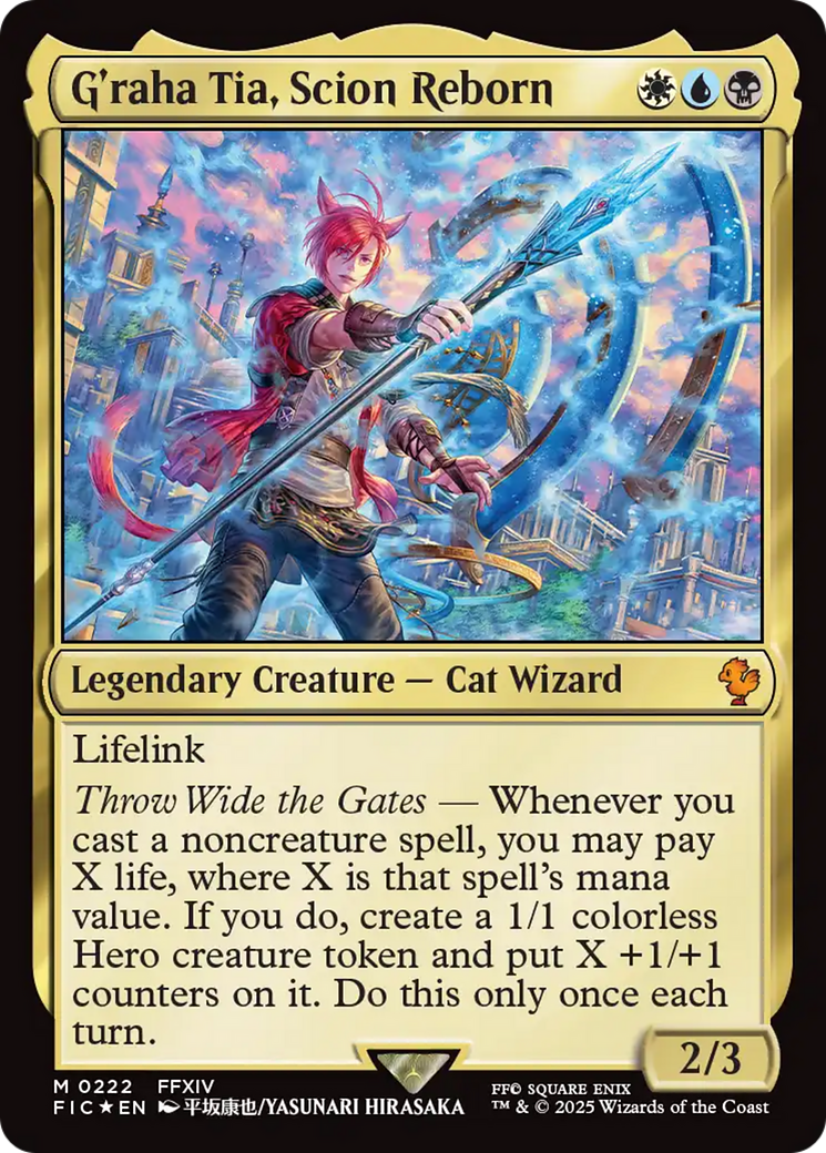 G'raha Tia, Scion Reborn (Surge Foil) [FINAL FANTASY Commander] | Dumpster Cat Games