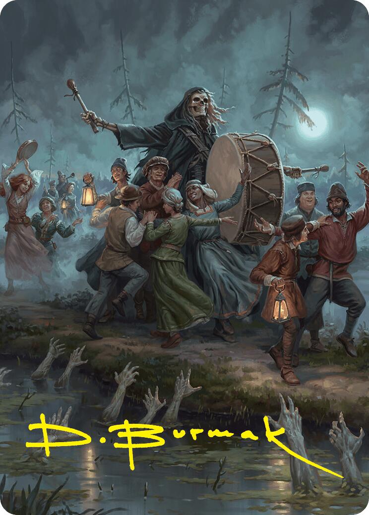 Blasphemous Edict Art Card (35/54) (Gold-Stamped Signature) [Foundations Art Series] | Dumpster Cat Games