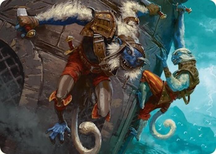 Goblin Boarders Art Card (11/54) [Foundations Art Series] | Dumpster Cat Games