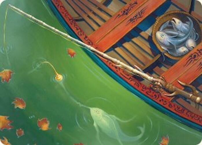 Fishing Pole Art Card (18/54) [Foundations Art Series] | Dumpster Cat Games