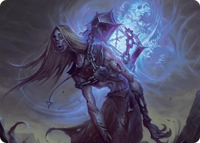 Soul-Shackled Zombie Art Card (9/54) [Foundations Art Series] | Dumpster Cat Games