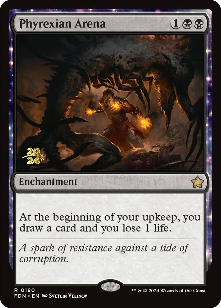 Phyrexian Arena [Foundations Prerelease Promos] | Dumpster Cat Games