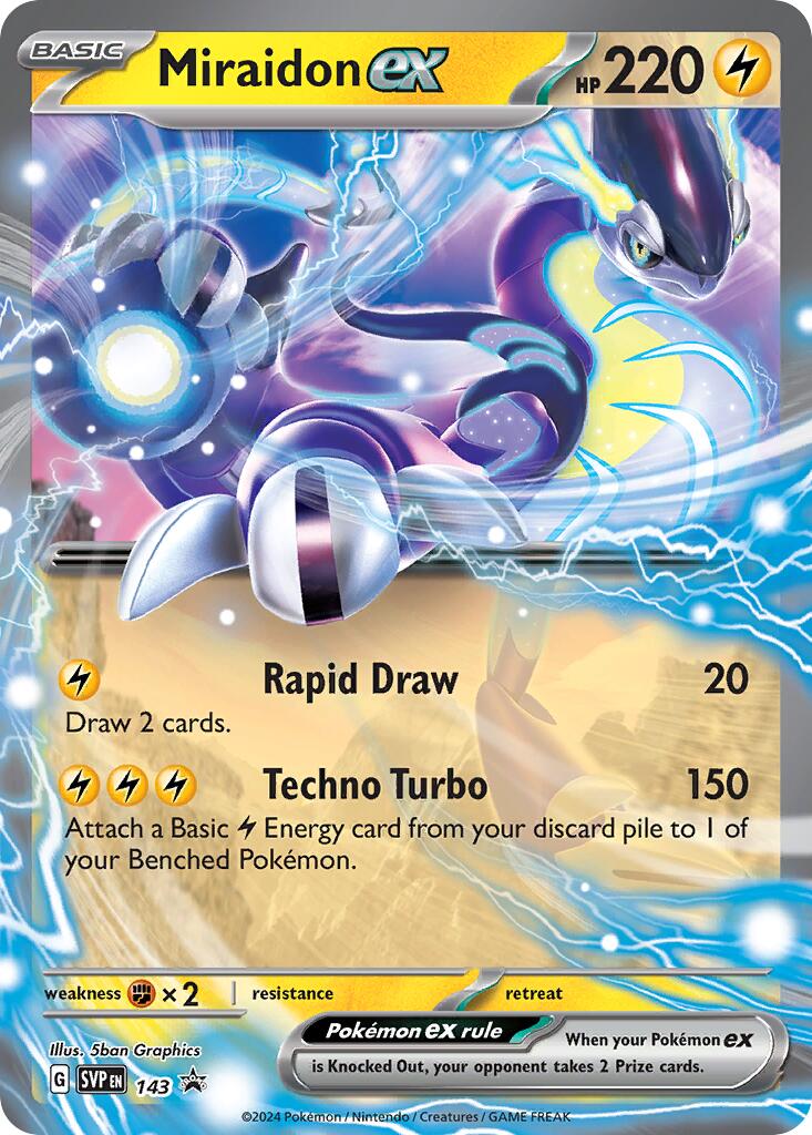 Miraidon ex (143) [Scarlet & Violet: Black Star Promos] | Dumpster Cat Games