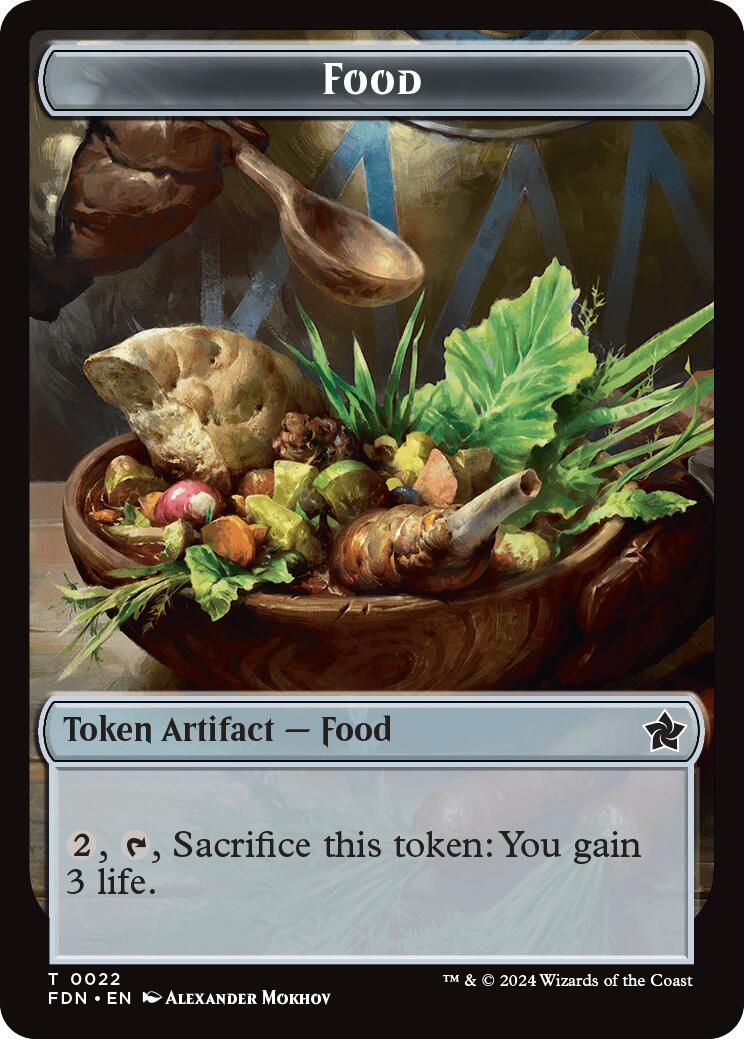 Food // Treasure Double-Sided Token [Foundations Tokens] | Dumpster Cat Games