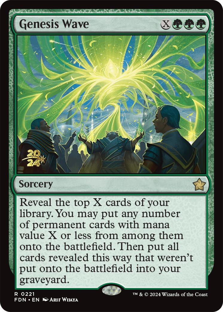 Genesis Wave [Foundations Prerelease Promos] | Dumpster Cat Games