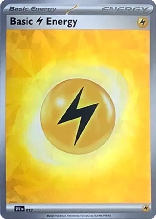 Basic Lightning Energy (012) (Cracked Ice Holo) [Scarlet & Violet: Stellar Crown] | Dumpster Cat Games