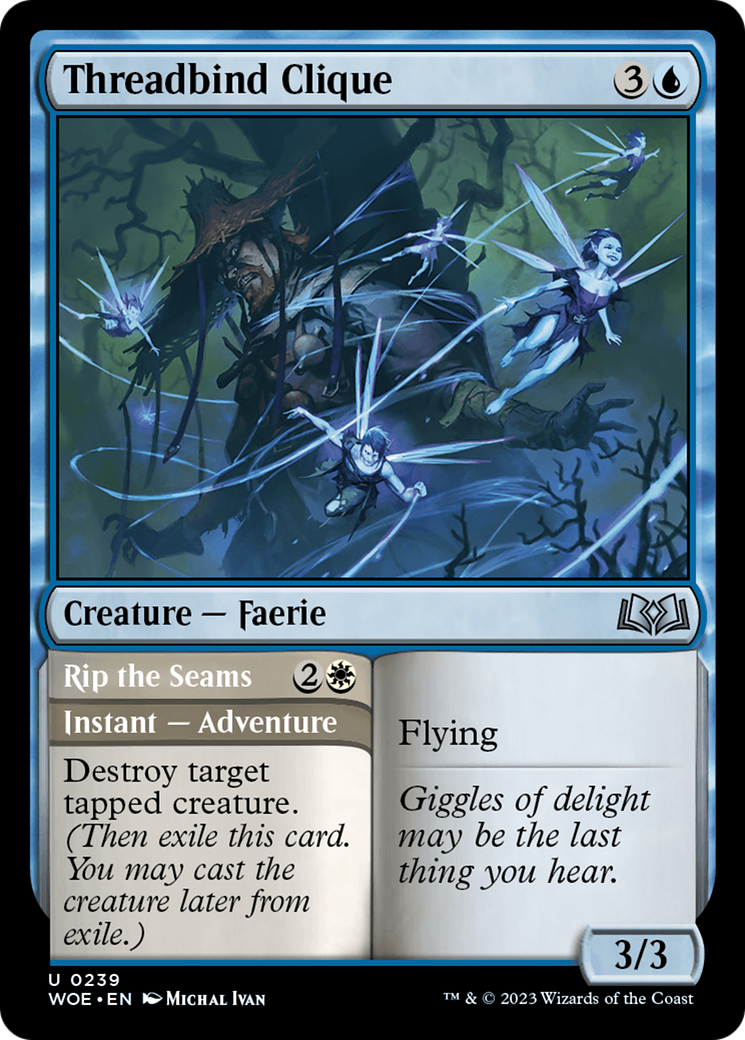 Threadbind Clique // Rip the Seams [Wilds of Eldraine] | Dumpster Cat Games