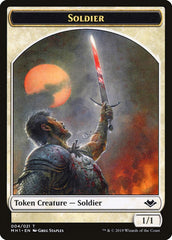 Angel (002) // Soldier (004) Double-Sided Token [Modern Horizons Tokens] | Dumpster Cat Games
