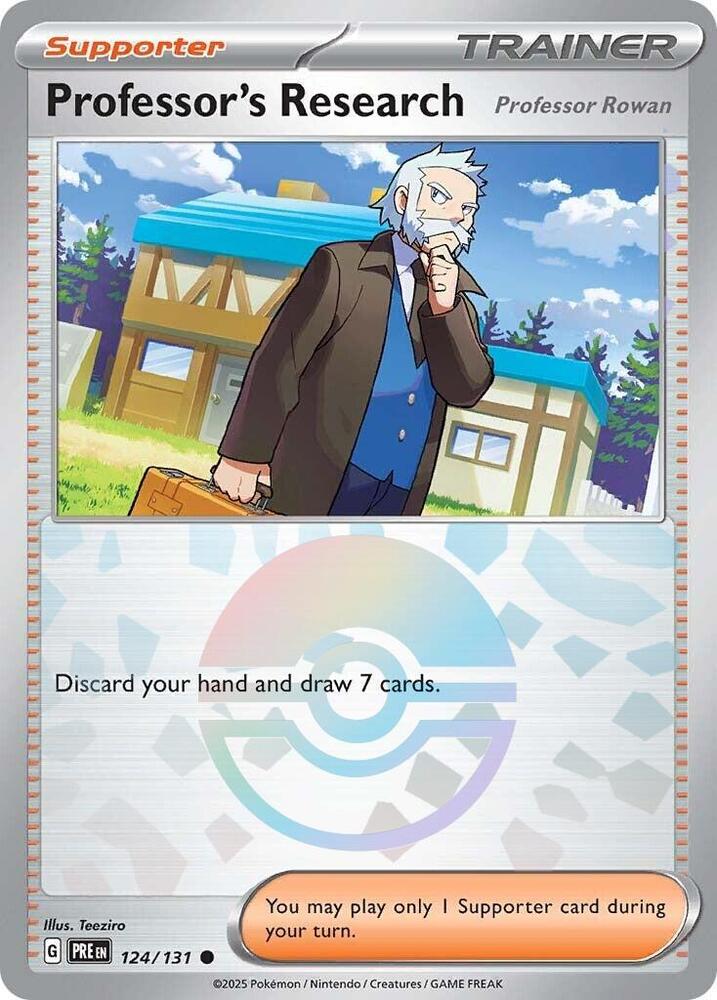 Professor's Research (124/131) [Professor Rowan] (Poke Ball Pattern) [Scarlet & Violet: Prismatic Evolutions] | Dumpster Cat Games