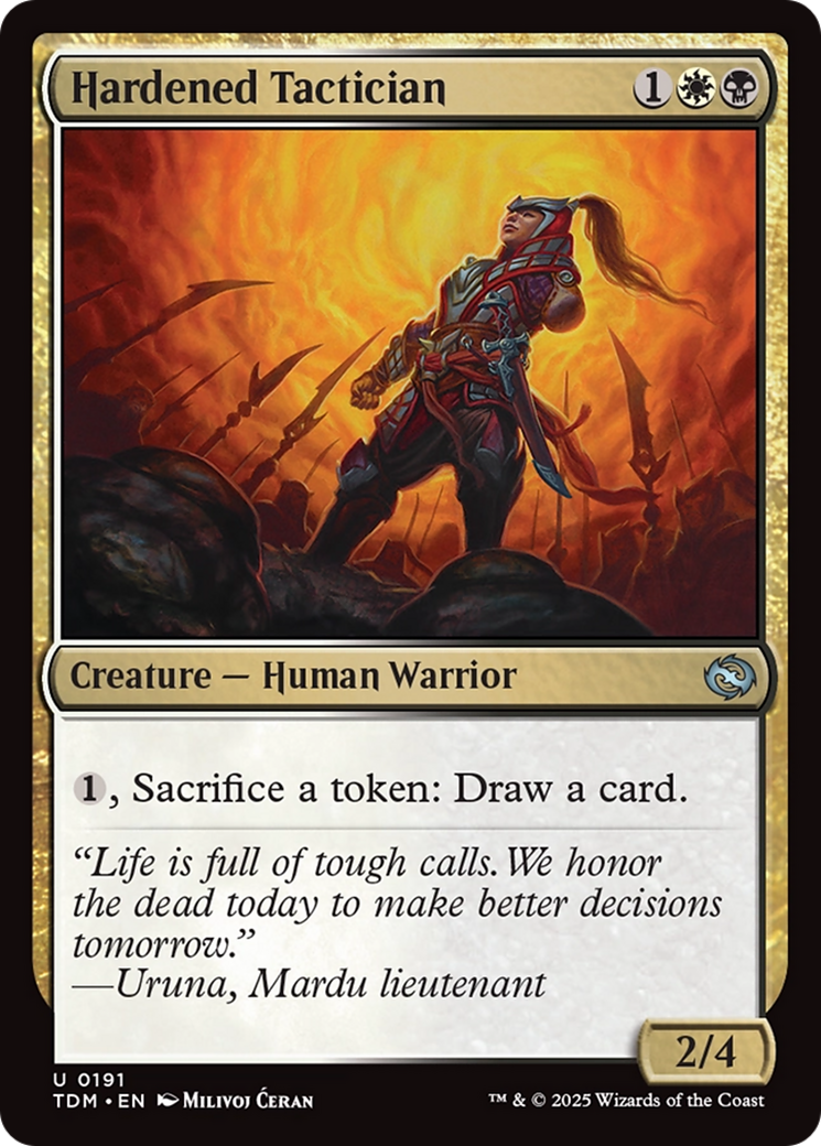 Hardened Tactician [Tarkir: Dragonstorm] | Dumpster Cat Games