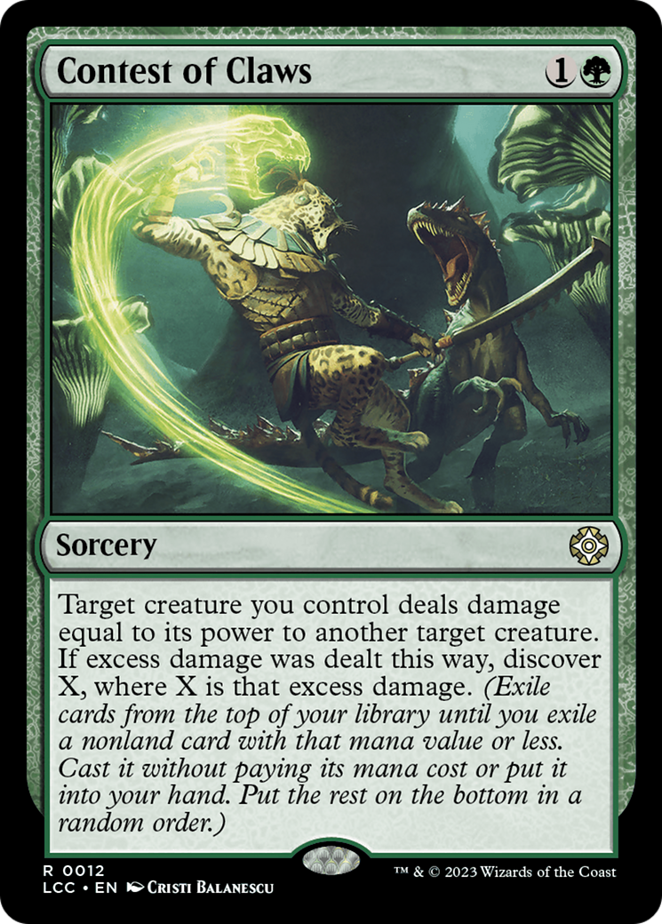 Contest of Claws [The Lost Caverns of Ixalan Commander] | Dumpster Cat Games