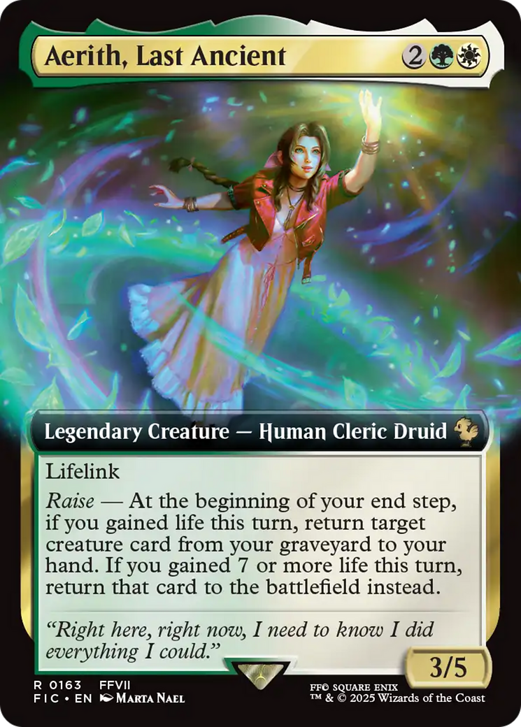 Aerith, Last Ancient (Extended Art) [FINAL FANTASY Commander] | Dumpster Cat Games