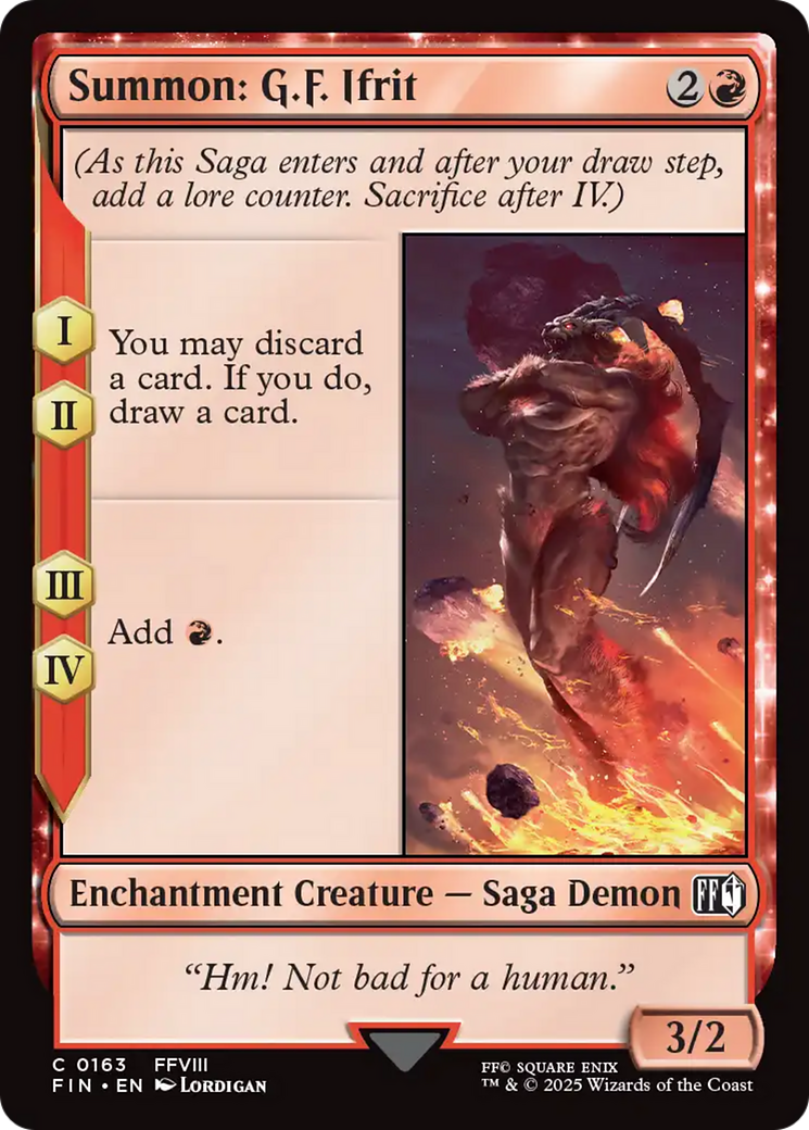 Summon: G.F. Ifrit [FINAL FANTASY] | Dumpster Cat Games