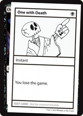 One with Death (2021 Edition) [Mystery Booster Playtest Cards] | Dumpster Cat Games