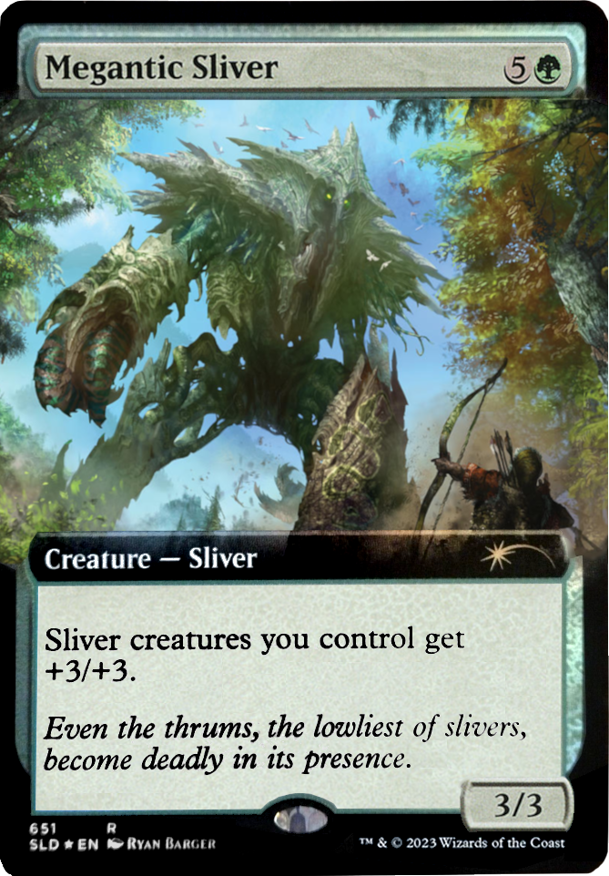 Megantic Sliver (Extended Art) [Secret Lair Drop Promos] | Dumpster Cat Games