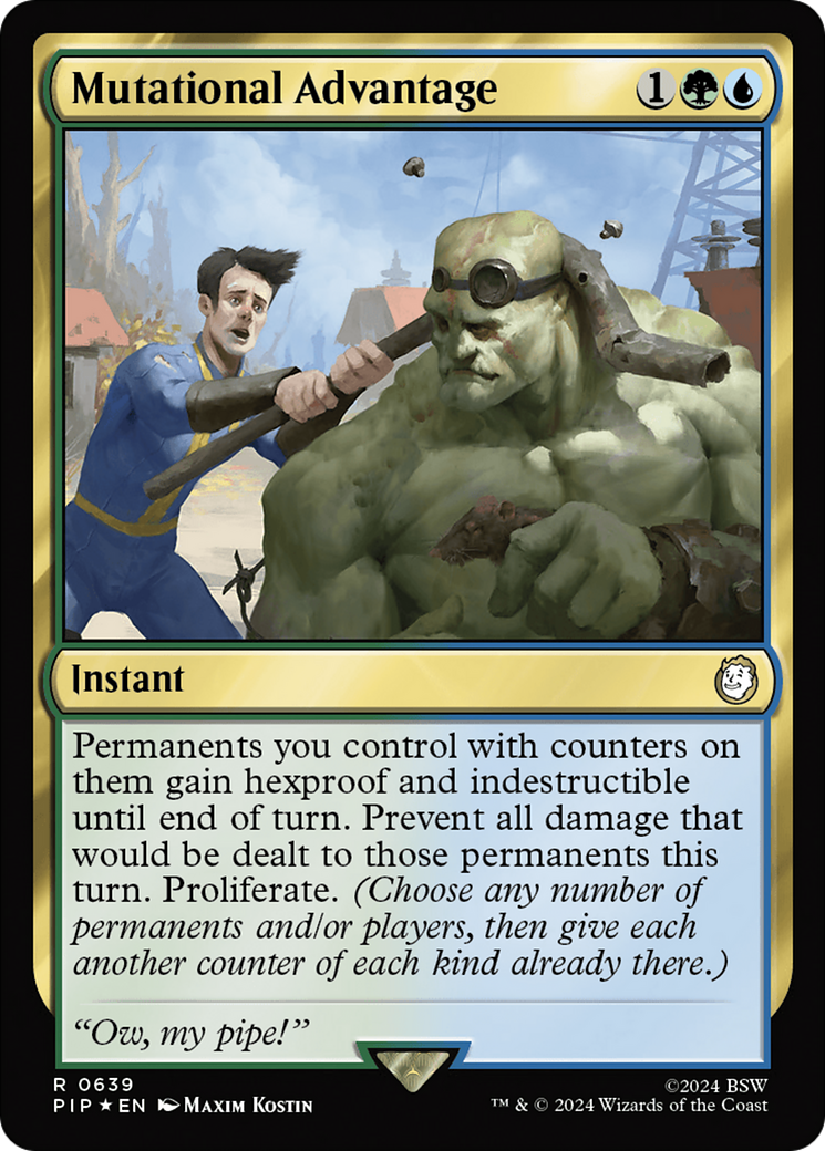 Mutational Advantage (Surge Foil) [Fallout] | Dumpster Cat Games