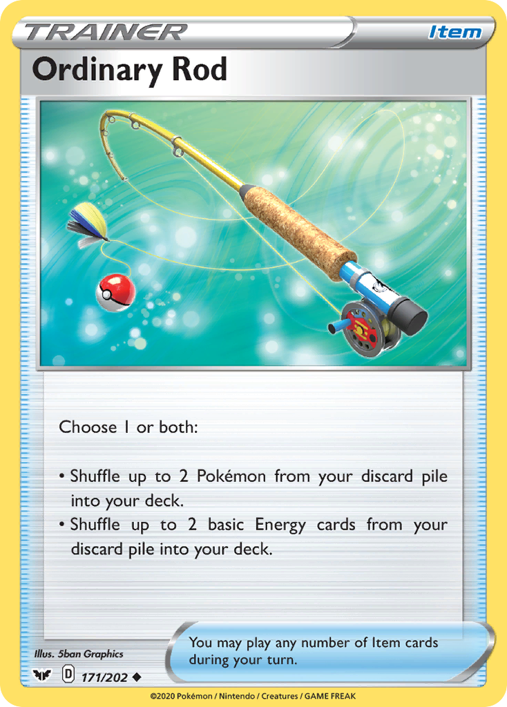 Ordinary Rod (171/202) [Sword & Shield: Base Set] | Dumpster Cat Games