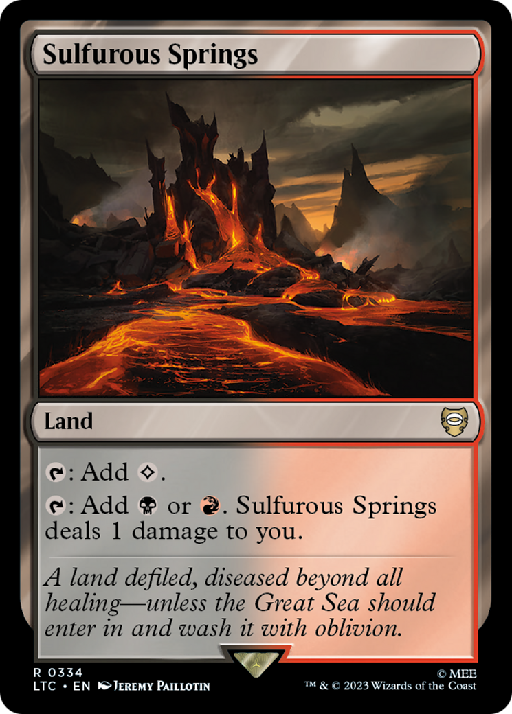 Sulfurous Springs [The Lord of the Rings: Tales of Middle-Earth Commander] | Dumpster Cat Games