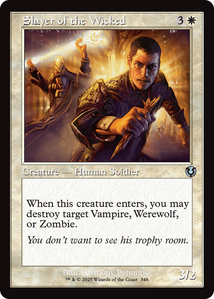 Slayer of the Wicked (Retro Frame) [Innistrad Remastered] | Dumpster Cat Games
