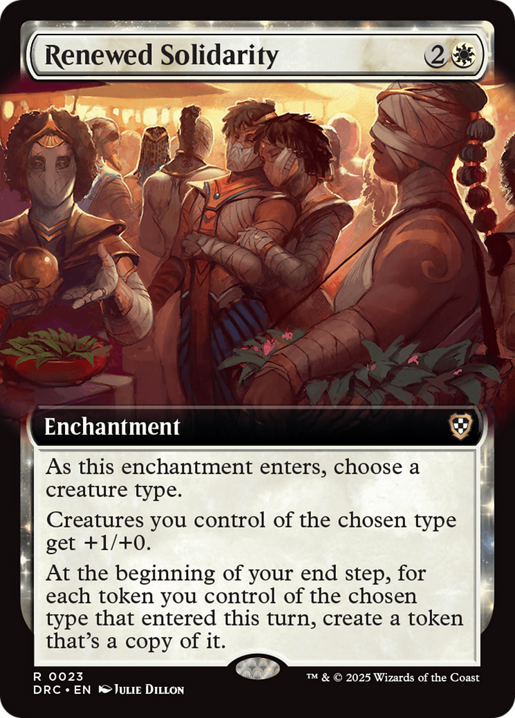 Renewed Solidarity (Extended Art) [Aetherdrift Commander] | Dumpster Cat Games