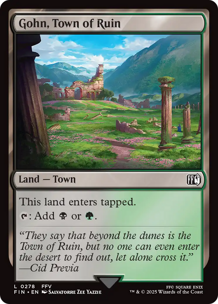 Gohn, Town of Ruin [FINAL FANTASY] | Dumpster Cat Games
