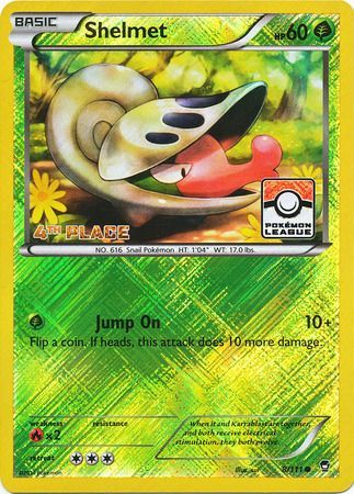 Shelmet (8/111) (League Promo 4th Place) [XY: Furious Fists] | Dumpster Cat Games