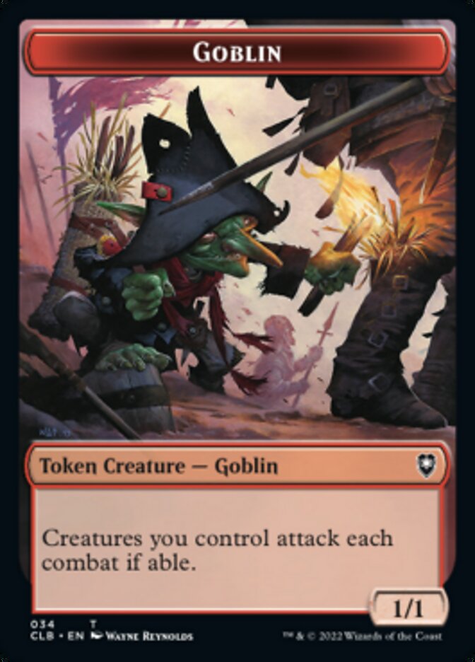 Pirate // Goblin Double-Sided Token [Commander Legends: Battle for Baldur's Gate Tokens] | Dumpster Cat Games