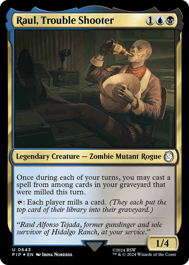 Raul, Trouble Shooter (Surge Foil) [Fallout] | Dumpster Cat Games
