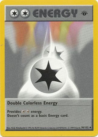 Double Colorless Energy (96/102) (Shadowless) [Base Set 1st Edition] | Dumpster Cat Games