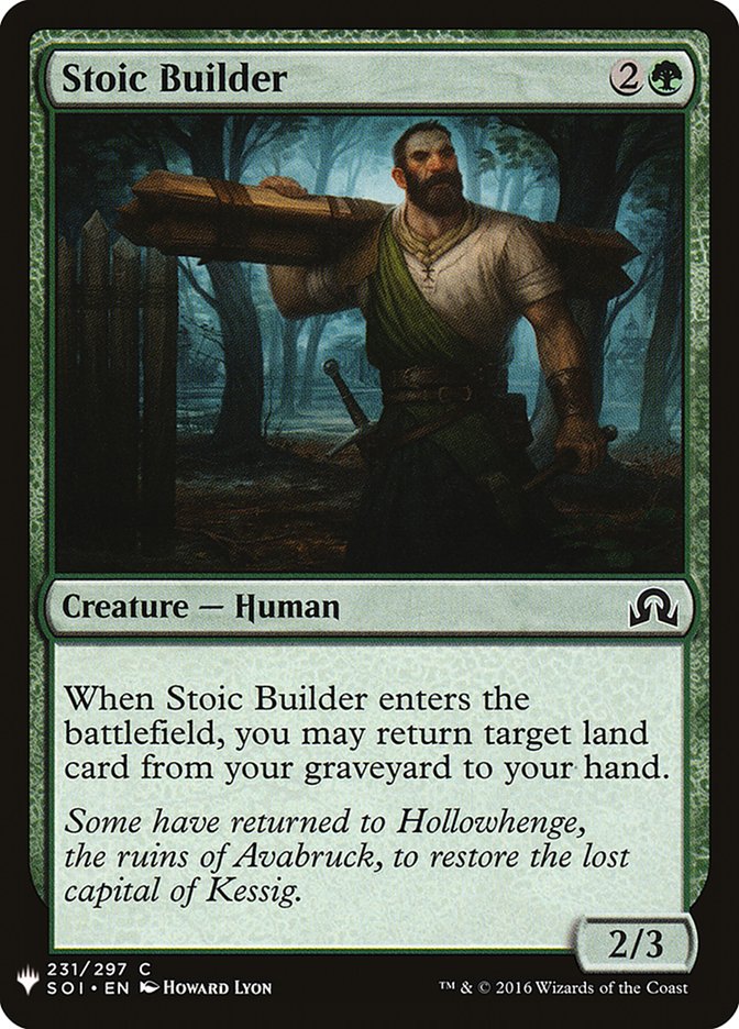 Stoic Builder [Mystery Booster] | Dumpster Cat Games