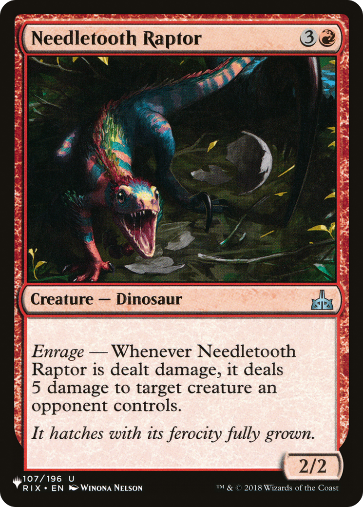 Needletooth Raptor [The List] | Dumpster Cat Games