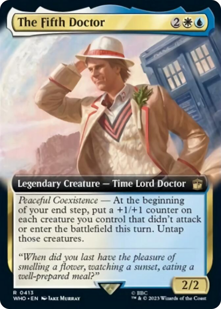 The Fifth Doctor (Extended Art) [Doctor Who] | Dumpster Cat Games