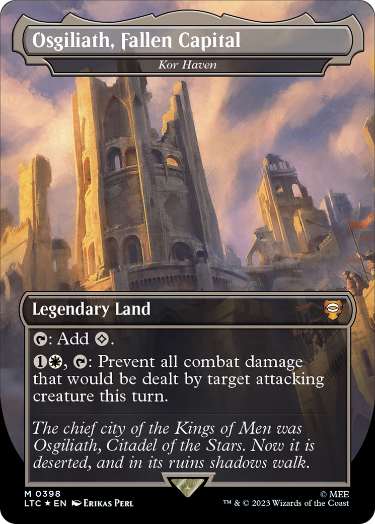 Osgiliath, Fallen Capital - Kor Haven (Surge Foil Realms and Relics) [The Lord of the Rings: Tales of Middle-Earth Commander] | Dumpster Cat Games
