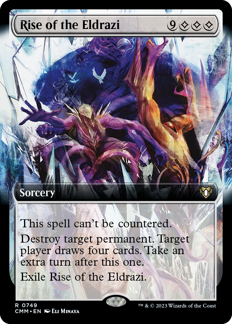 Rise of the Eldrazi (Extended Art) [Commander Masters] | Dumpster Cat Games