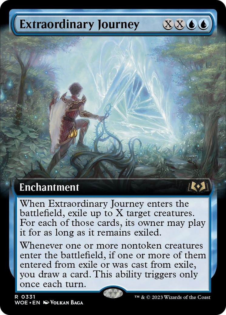 Extraordinary Journey (Extended Art) [Wilds of Eldraine] | Dumpster Cat Games