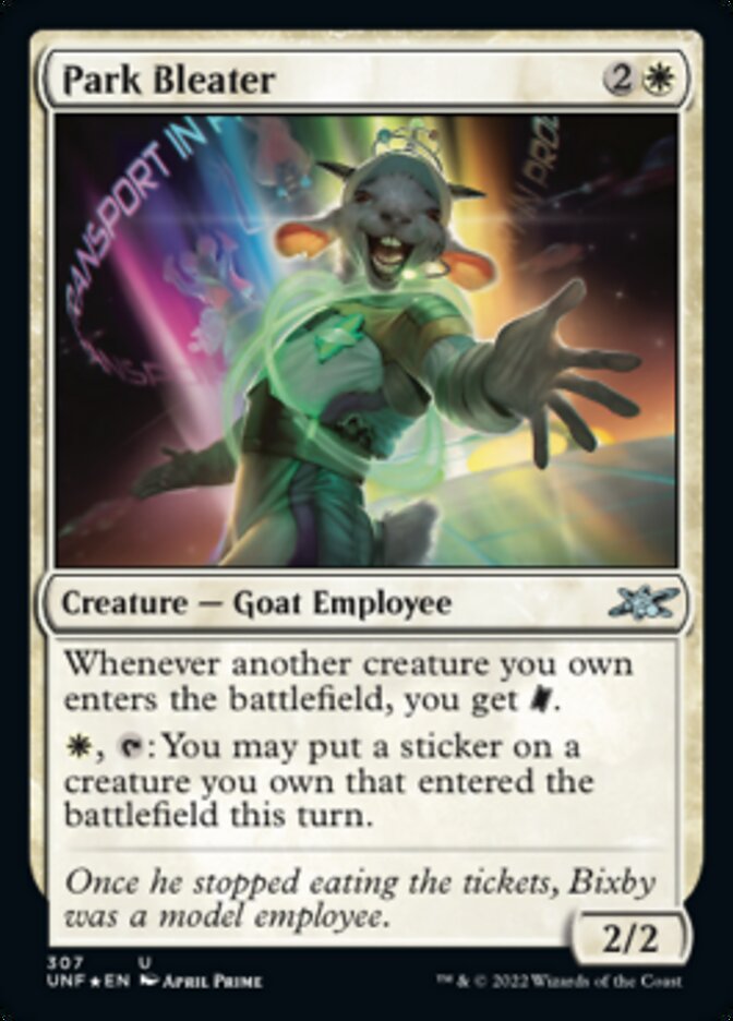 Park Bleater (Galaxy Foil) [Unfinity] | Dumpster Cat Games