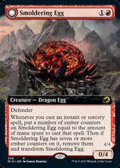 Smoldering Egg // Ashmouth Dragon (Extended Art) [Innistrad: Midnight Hunt] | Dumpster Cat Games