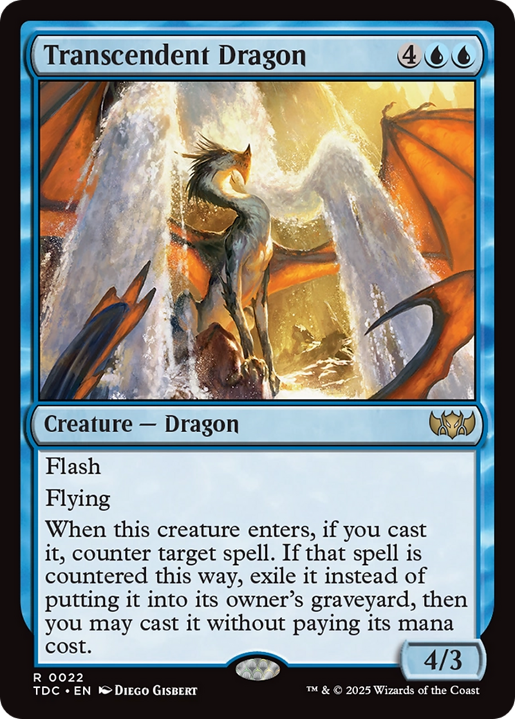 Transcendent Dragon [Tarkir: Dragonstorm Commander] | Dumpster Cat Games