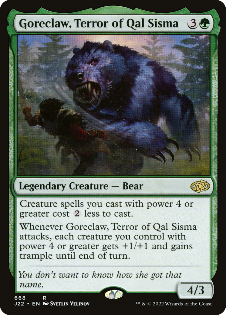 Goreclaw, Terror of Qal Sisma [Jumpstart 2022] | Dumpster Cat Games